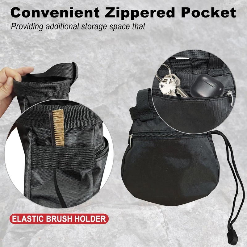 powerfeng Chalk Bag for Rock Climbing & Bouldering: Outdoor Indoor Chalk Bag for Men & Women Climbing Equipment & Accessories - Image 4